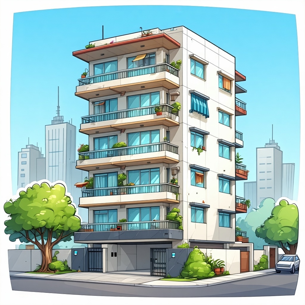 cartoon HOA condo